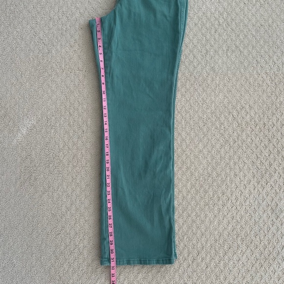 Judy Blue High Waist Garment Dyed Straight Leg Jeans Sea Green 16W Classic 90's - Picture 15 of 15